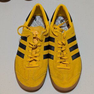 adidas Hamburg Yellow/Black Suede Gum Sole – Size 8.5